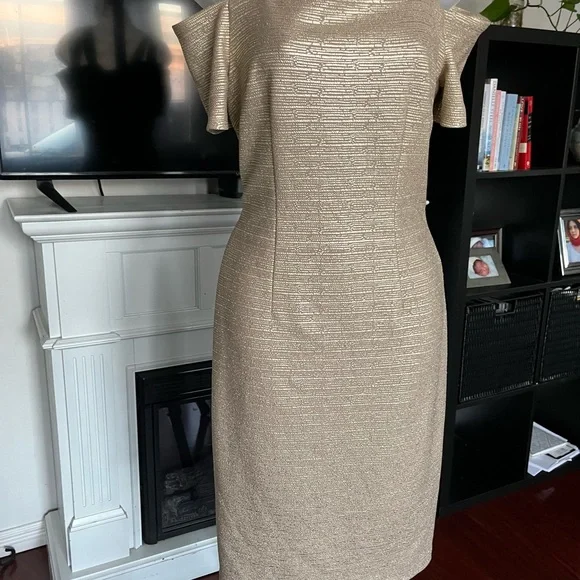 Elegant Gold Dress - Picture 1 of 3